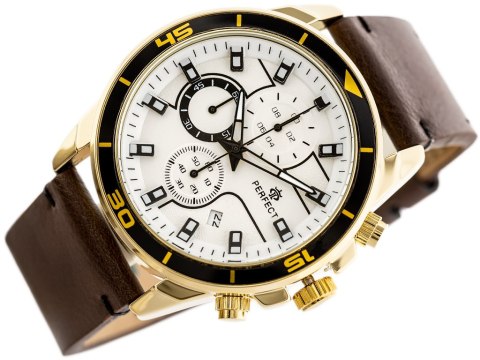 ZEGAREK MĘSKI PERFECT CH02L - CHRONOGRAF (ZP351B) + BOX ZEGAREK MĘSKI PERFECT CH02L - CHRONOGRAF (ZP351B) + BOX