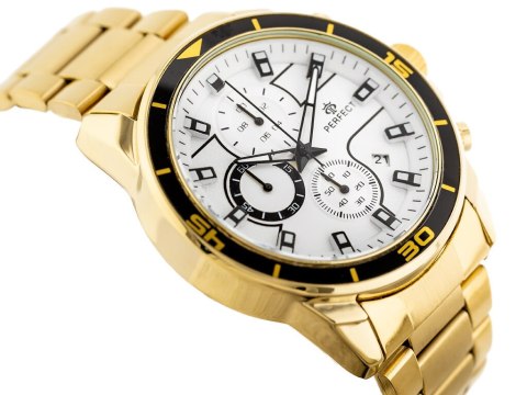 ZEGAREK MĘSKI PERFECT CH02M - CHRONOGRAF (ZP356D) + BOX ZEGAREK MĘSKI PERFECT CH02M - CHRONOGRAF (ZP356D) + BOX