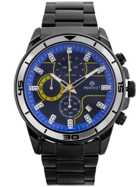 ZEGAREK MĘSKI PERFECT CH02M - CHRONOGRAF (ZP356F) + BOX ZEGAREK MĘSKI PERFECT CH02M - CHRONOGRAF (ZP356F) + BOX