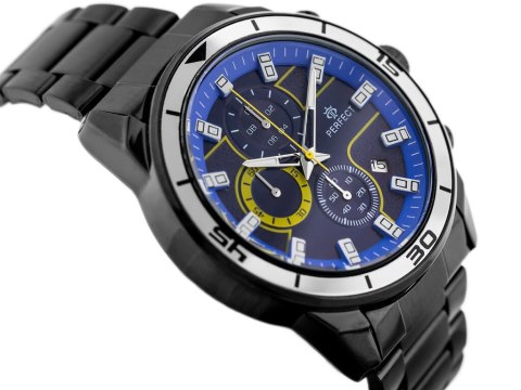 ZEGAREK MĘSKI PERFECT CH02M - CHRONOGRAF (ZP356F) + BOX ZEGAREK MĘSKI PERFECT CH02M - CHRONOGRAF (ZP356F) + BOX