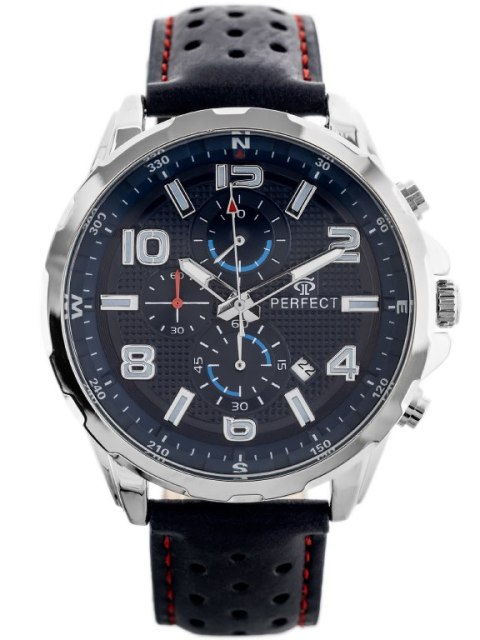 ZEGAREK MĘSKI PERFECT CH05L - CHRONOGRAF (ZP353D) + BOX ZEGAREK MĘSKI PERFECT CH05L - CHRONOGRAF (ZP353D) + BOX