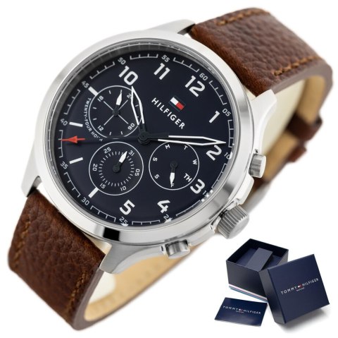 ZEGAREK MĘSKI TOMMY HILFIGER 1791855 ASHER (ZF040B) + BOX ZEGAREK MĘSKI TOMMY HILFIGER 1791855 ASHER (ZF040B) + BOX