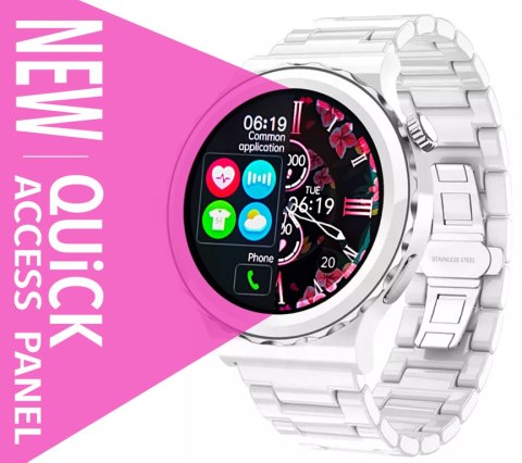 SMARTWATCH DAMSKI RUBICON RNCE92 - WYKONYWANIE POŁĄCZEŃ, CERAMIKA (SR038D) SMARTWATCH DAMSKI RUBICON RNCE92 - WYKONYWANIE POŁĄCZEŃ, CERAMIKA (SR038D)