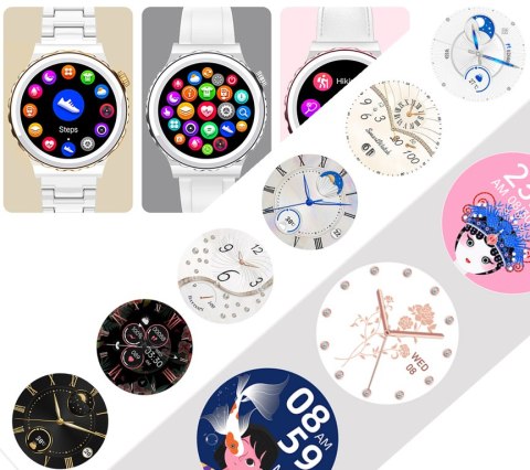 SMARTWATCH DAMSKI RUBICON RNCE92 - WYKONYWANIE POŁĄCZEŃ, CERAMIKA (SR038D) SMARTWATCH DAMSKI RUBICON RNCE92 - WYKONYWANIE POŁĄCZEŃ, CERAMIKA (SR038D)