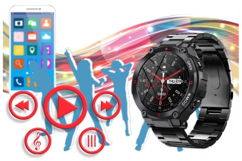 SMARTWATCH MĘSKI GRAVITY GT7-2 - WYKONYWANIE POŁĄCZEŃ (SG016B) SMARTWATCH MĘSKI GRAVITY GT7-2 - WYKONYWANIE POŁĄCZEŃ (SG016B)