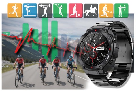 SMARTWATCH MĘSKI GRAVITY GT7-2 - WYKONYWANIE POŁĄCZEŃ (SG016B) SMARTWATCH MĘSKI GRAVITY GT7-2 - WYKONYWANIE POŁĄCZEŃ (SG016B)