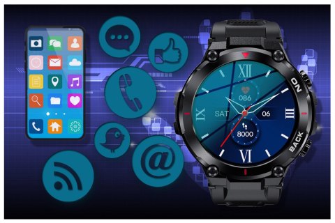 SMARTWATCH MĘSKI GRAVITY GT8-1 - Z GPS (SG017A) SMARTWATCH MĘSKI GRAVITY GT8-1 - Z GPS (SG017A)