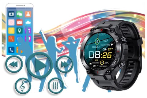 SMARTWATCH MĘSKI GRAVITY GT8-1 - Z GPS (SG017A) SMARTWATCH MĘSKI GRAVITY GT8-1 - Z GPS (SG017A)