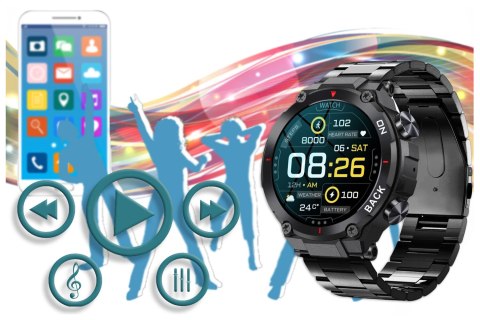 SMARTWATCH MĘSKI GRAVITY GT8-2 - Z GPS (SG017B) SMARTWATCH MĘSKI GRAVITY GT8-2 - Z GPS (SG017B)