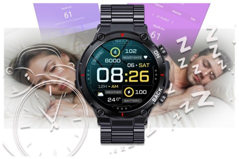 SMARTWATCH MĘSKI GRAVITY GT8-2 - Z GPS (SG017B) SMARTWATCH MĘSKI GRAVITY GT8-2 - Z GPS (SG017B)