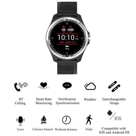 SMARTWATCH MĘSKI PACIFIC 26-4 - WYKONYWANIE POŁĄCZEŃ (SY021C) SMARTWATCH MĘSKI PACIFIC 26-4 - WYKONYWANIE POŁĄCZEŃ (SY021C)