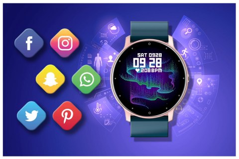SMARTWATCH UNISEX GRAVITY GT1-4 - PULSOMETR, WŁASNE TARCZE (SG015D) SMARTWATCH UNISEX GRAVITY GT1-4 - PULSOMETR, WŁASNE TARCZE (SG015D)
