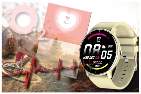 SMARTWATCH UNISEX GRAVITY GT1-6 - PULSOMETR, WŁASNE TARCZE (SG015F) SMARTWATCH UNISEX GRAVITY GT1-6 - PULSOMETR, WŁASNE TARCZE (SG015F)