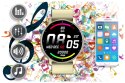 SMARTWATCH UNISEX GRAVITY GT1-6 - PULSOMETR, WŁASNE TARCZE (SG015F)