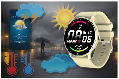 SMARTWATCH UNISEX GRAVITY GT1-6 - PULSOMETR, WŁASNE TARCZE (SG015F) SMARTWATCH UNISEX GRAVITY GT1-6 - PULSOMETR, WŁASNE TARCZE (SG015F)