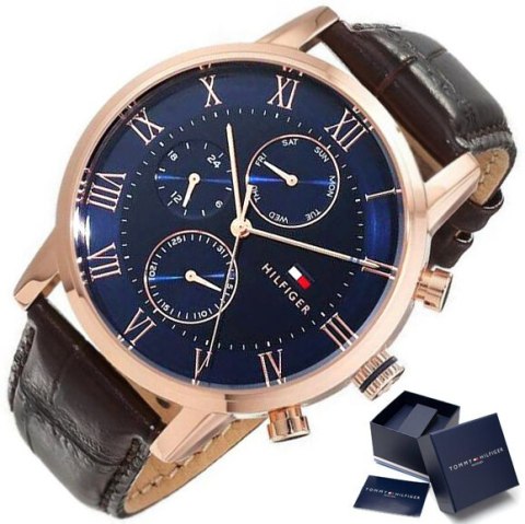ZEGAREK MĘSKI TOMMY HILFIGER 1791399 KANE (ZF045B) + BOX ZEGAREK MĘSKI TOMMY HILFIGER 1791399 KANE (ZF045B) + BOX