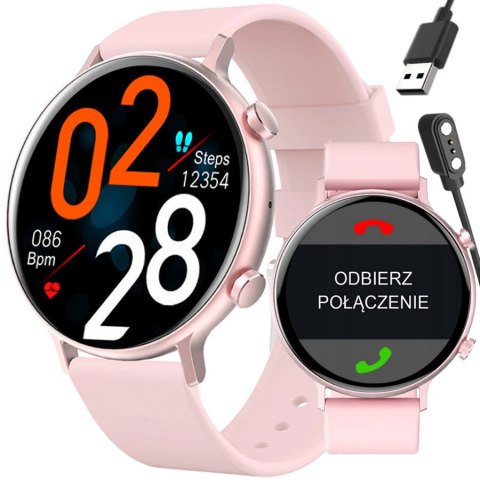 SMARTWATCH DAMSKI RUBICON RNCE98 - WYKONYWANIE POŁĄCZEŃ, PULSOKSYMETR (SR043A) SMARTWATCH DAMSKI RUBICON RNCE98 - WYKONYWANIE POŁĄCZEŃ, PULSOKSYMETR (SR043A)