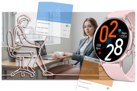 SMARTWATCH DAMSKI RUBICON RNCE98 - WYKONYWANIE POŁĄCZEŃ, PULSOKSYMETR (SR043A) SMARTWATCH DAMSKI RUBICON RNCE98 - WYKONYWANIE POŁĄCZEŃ, PULSOKSYMETR (SR043A)