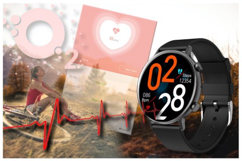 SMARTWATCH DAMSKI RUBICON RNCE98 - WYKONYWANIE POŁĄCZEŃ, PULSOKSYMETR (SR043B) SMARTWATCH DAMSKI RUBICON RNCE98 - WYKONYWANIE POŁĄCZEŃ, PULSOKSYMETR (SR043B)