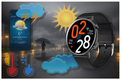 SMARTWATCH DAMSKI RUBICON RNCE98 - WYKONYWANIE POŁĄCZEŃ, PULSOKSYMETR (SR043B) SMARTWATCH DAMSKI RUBICON RNCE98 - WYKONYWANIE POŁĄCZEŃ, PULSOKSYMETR (SR043B)