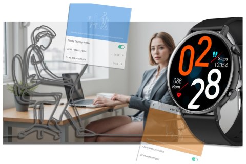 SMARTWATCH DAMSKI RUBICON RNCE98 - WYKONYWANIE POŁĄCZEŃ, PULSOKSYMETR (SR043B) SMARTWATCH DAMSKI RUBICON RNCE98 - WYKONYWANIE POŁĄCZEŃ, PULSOKSYMETR (SR043B)