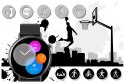 SMARTWATCH DAMSKI RUBICON RNCE98 - WYKONYWANIE POŁĄCZEŃ, PULSOKSYMETR (SR043B)