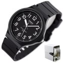 ZEGAREK MĘSKI CASIO MW-240-1B (ZD166A) - KLASYKA + BOX