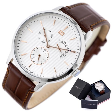 ZEGAREK MĘSKI TOMMY HILFIGER 1710389 BRAD (ZF076A) + BOX ZEGAREK MĘSKI TOMMY HILFIGER 1710389 BRAD (ZF076A) + BOX