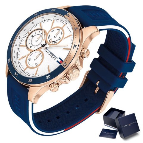 ZEGAREK MĘSKI TOMMY HILFIGER BANK 1791778 (ZF064A) + BOX ZEGAREK MĘSKI TOMMY HILFIGER BANK 1791778 (ZF064A) + BOX