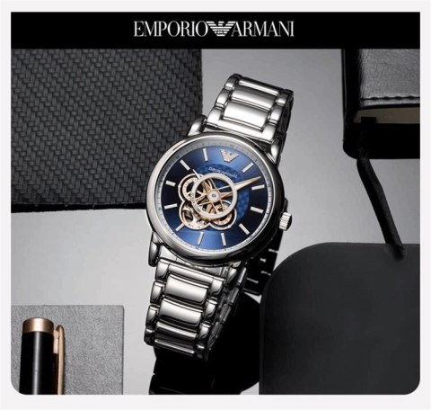 ZEGAREK MĘSKI EMPORIO ARMANI LUIGI OPEN HEART AUTOMATIC AR60036 ZEGAREK MĘSKI EMPORIO ARMANI LUIGI OPEN HEART AUTOMATIC AR60036