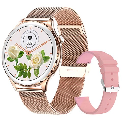 SMARTWATCH DAMSKI RUBICON RNCF02 - WYKONYWANIE POŁĄCZEŃ, DODATKOWY PASEK (SR048B) SMARTWATCH DAMSKI RUBICON RNCF02 - WYKONYWANIE POŁĄCZEŃ, DODATKOWY PASEK (SR048B)