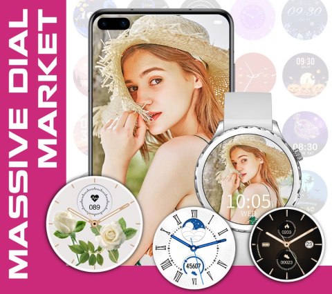 SMARTWATCH DAMSKI RUBICON RNCF02 - WYKONYWANIE POŁĄCZEŃ, DODATKOWY PASEK (SR048B) SMARTWATCH DAMSKI RUBICON RNCF02 - WYKONYWANIE POŁĄCZEŃ, DODATKOWY PASEK (SR048B)