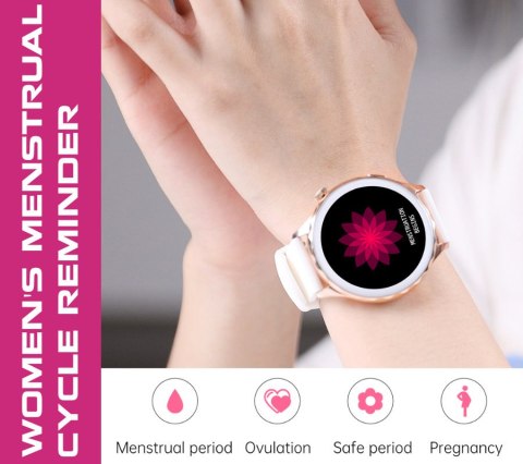 SMARTWATCH DAMSKI RUBICON RNCF02 - WYKONYWANIE POŁĄCZEŃ, DODATKOWY PASEK (SR048B) SMARTWATCH DAMSKI RUBICON RNCF02 - WYKONYWANIE POŁĄCZEŃ, DODATKOWY PASEK (SR048B)