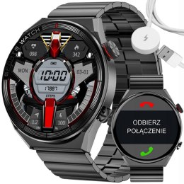 SMARTWATCH MĘSKI RUBICON RNCE99 - POŁĄCZENIA, ŁADOWANIE BEZPRZEWODOWE