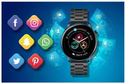 SMARTWATCH RUBICON RNCE81 - WYKONYWANIE POŁĄCZEŃ, PULSOKSYMETR (SR045C) SMARTWATCH RUBICON RNCE81 - WYKONYWANIE POŁĄCZEŃ, PULSOKSYMETR (SR045C)