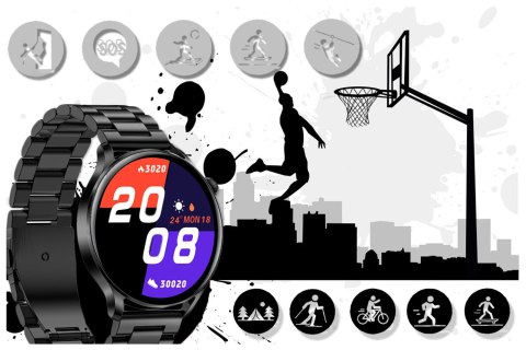 SMARTWATCH RUBICON RNCE81 - WYKONYWANIE POŁĄCZEŃ, PULSOKSYMETR (SR045C) SMARTWATCH RUBICON RNCE81 - WYKONYWANIE POŁĄCZEŃ, PULSOKSYMETR (SR045C)