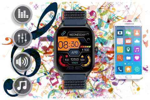 SMARTWATCH UNISEX RUBICON RNCF03 - ROZMOWY BLUETOOTH, ALWAYS ON DISPLAY (SR049A) SMARTWATCH UNISEX RUBICON RNCF03 - ROZMOWY BLUETOOTH, ALWAYS ON DISPLAY (SR049A)