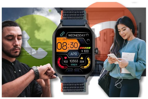 SMARTWATCH UNISEX RUBICON RNCF03 - ROZMOWY BLUETOOTH, ALWAYS ON DISPLAY (SR049A) SMARTWATCH UNISEX RUBICON RNCF03 - ROZMOWY BLUETOOTH, ALWAYS ON DISPLAY (SR049A)