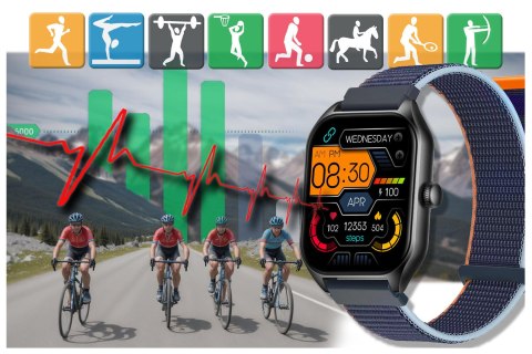SMARTWATCH UNISEX RUBICON RNCF03 - ROZMOWY BLUETOOTH, ALWAYS ON DISPLAY (SR049A) SMARTWATCH UNISEX RUBICON RNCF03 - ROZMOWY BLUETOOTH, ALWAYS ON DISPLAY (SR049A)