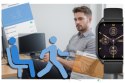 SMARTWATCH UNISEX RUBICON RNCF03 - ROZMOWY BLUETOOTH, ALWAYS ON DISPLAY (SR049E)