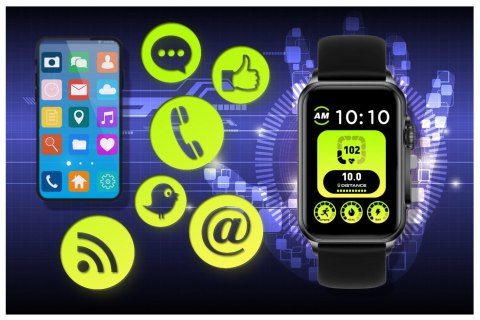 SMARTWATCH UNISEX RUBICON RNCF06 - TRYBY SPORTOWE, PULSOKSYMETR (SR051A) SMARTWATCH UNISEX RUBICON RNCF06 - TRYBY SPORTOWE, PULSOKSYMETR (SR051A)