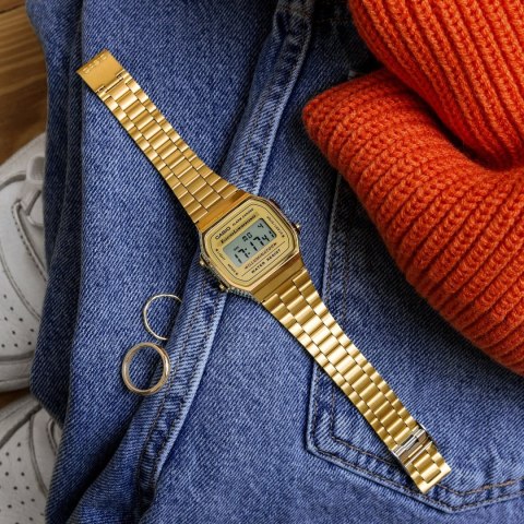 ZEGAREK UNISEX CASIO A168WG-9W (ZD088B) - KLASYKA + BOX ZEGAREK UNISEX CASIO A168WG-9W (ZD088B) - KLASYKA + BOX