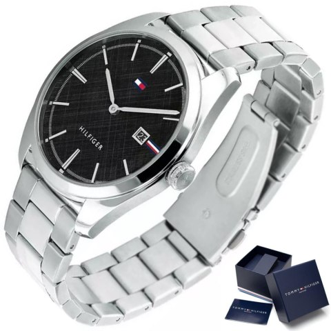 KLASYCZNY ZEGAREK MĘSKI TOMMY HILFIGER THEO 1710440 + BOX KLASYCZNY ZEGAREK MĘSKI TOMMY HILFIGER THEO 1710440 + BOX