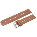 PASEK GUMOWY DO ZEGARKA U27 - BRĄZOWY/SREBRNY - 22MM