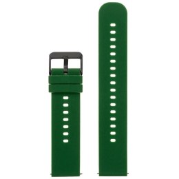PASEK GUMOWY DO ZEGARKA U27 - CIEMNOZIELONY/CZARNY - 20MM