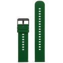 PASEK GUMOWY DO ZEGARKA U27 - CIEMNOZIELONY/CZARNY - 22MM