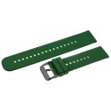 PASEK GUMOWY DO ZEGARKA U27 - CIEMNOZIELONY/CZARNY - 22MM