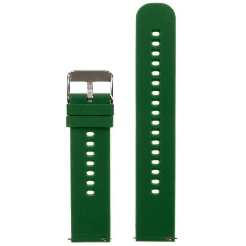 PASEK GUMOWY DO ZEGARKA U27 - CIEMNOZIELONY/SREBRNY - 18MM PASEK GUMOWY DO ZEGARKA U27 - CIEMNOZIELONY/SREBRNY - 18MM