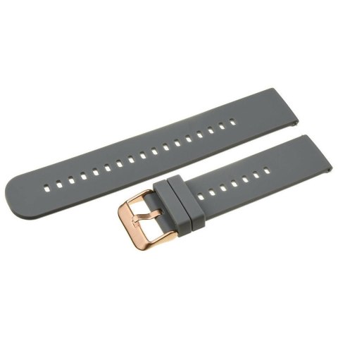 PASEK GUMOWY DO ZEGARKA U27 - CIEMNY SZARY/ROSEGOLD - 18MM PASEK GUMOWY DO ZEGARKA U27 - CIEMNY SZARY/ROSEGOLD - 18MM