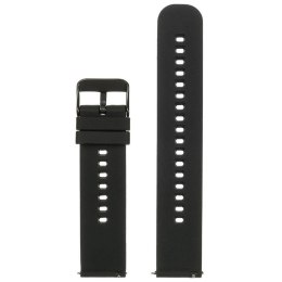 PASEK GUMOWY DO ZEGARKA U27 - CZARNY/CZARNY - 18MM